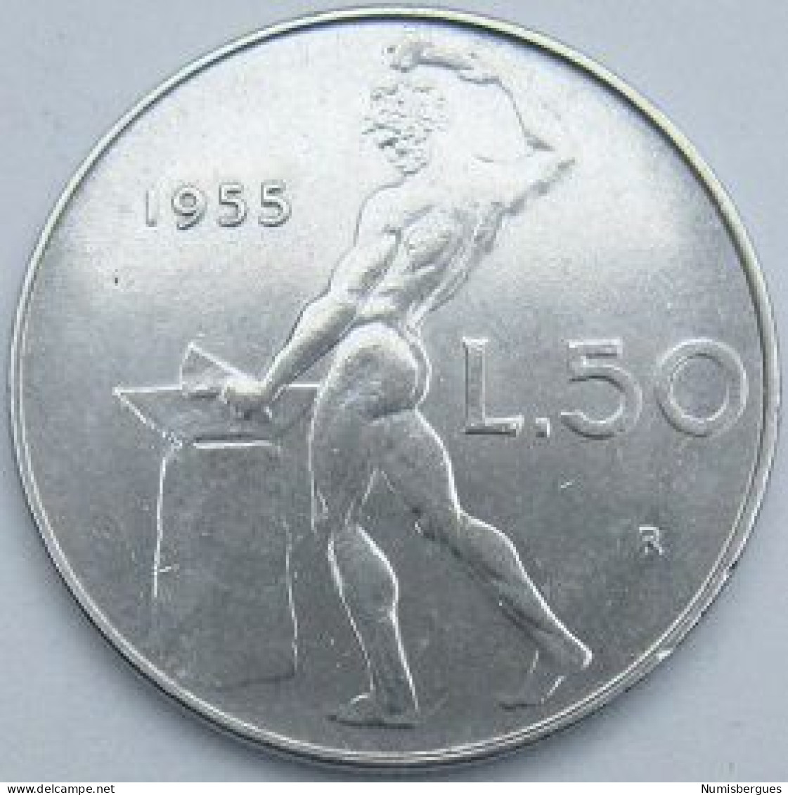 Pièce De Monnaie 50 Lire 1955 - 50 Liras