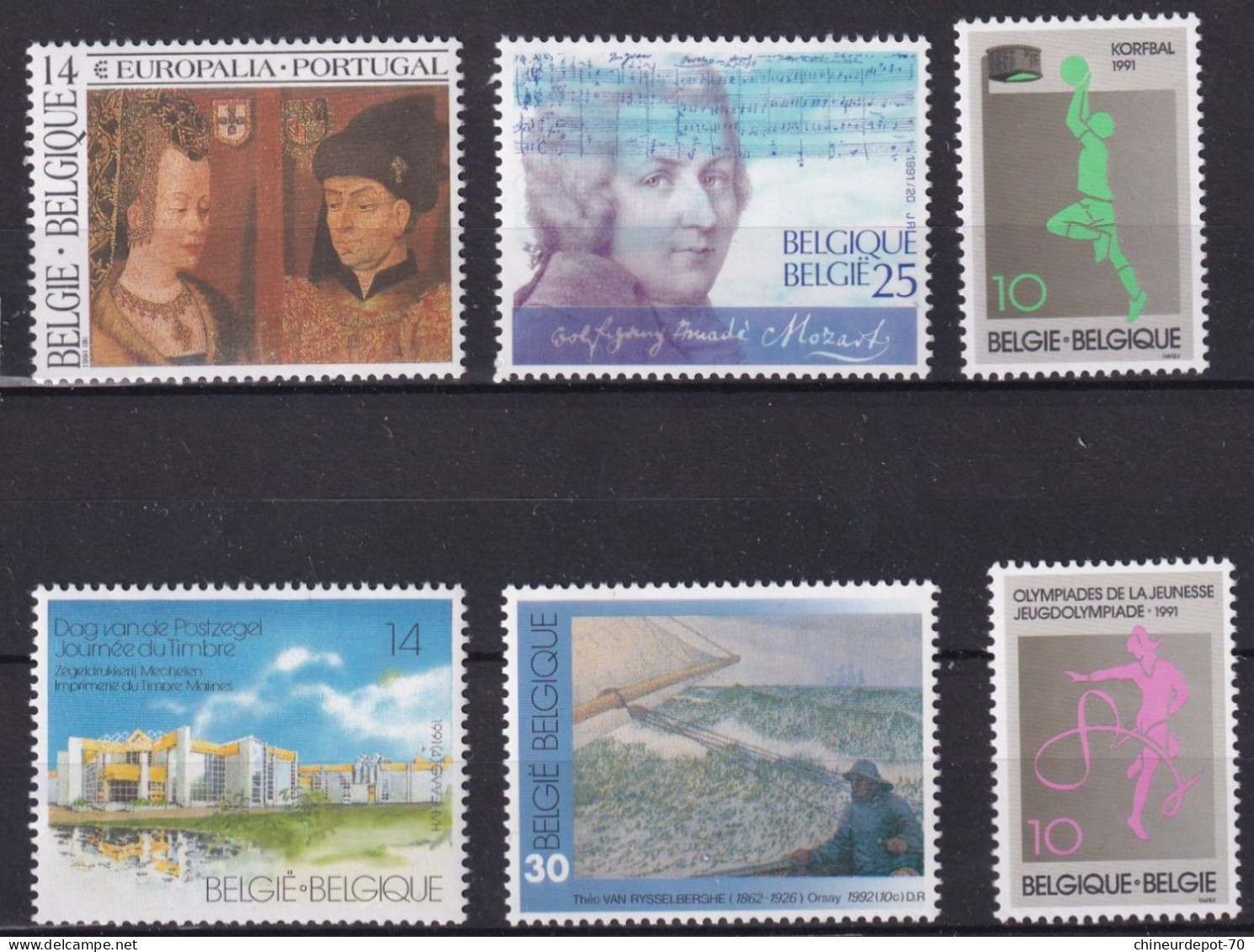 Petit Lot De Timbres Faciale 1062 Fr 26,32 Euro Belge Non Classé Neufs Sans Charnières ** Voir 10 Fotos ** - Colecciones