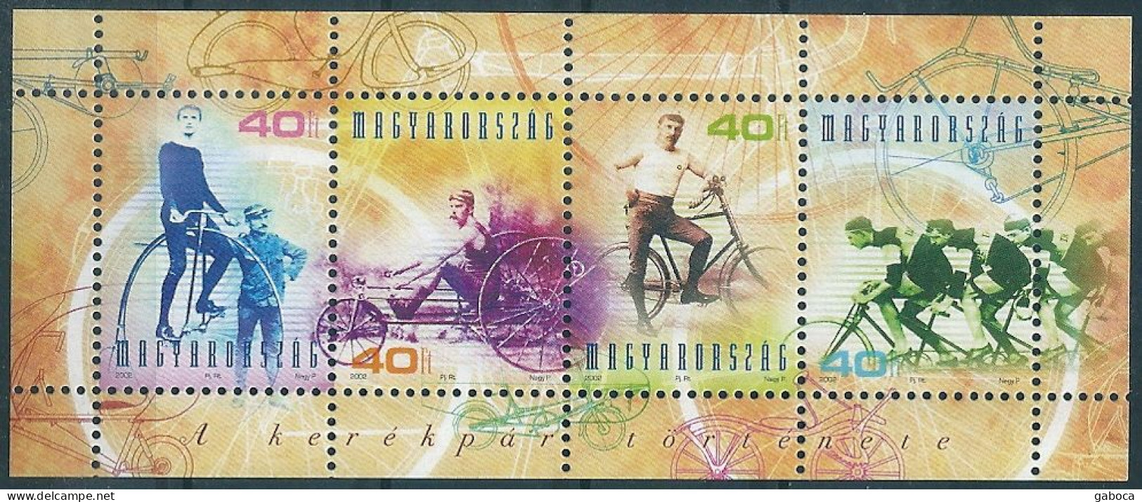 B9114  Hungary Transport Sport Bicycle S/S MNH - Vélo