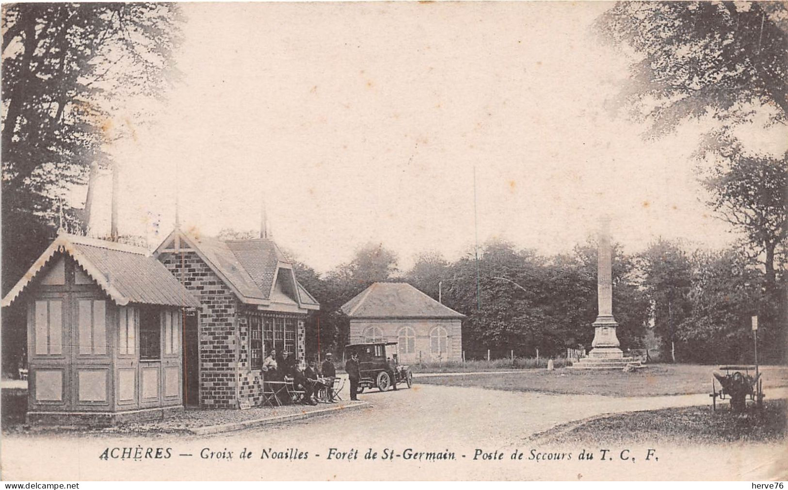 ACHERES - Groix De Noailles - Forêt De St Germain - Poste De Secours Du T.C.F. - Acheres