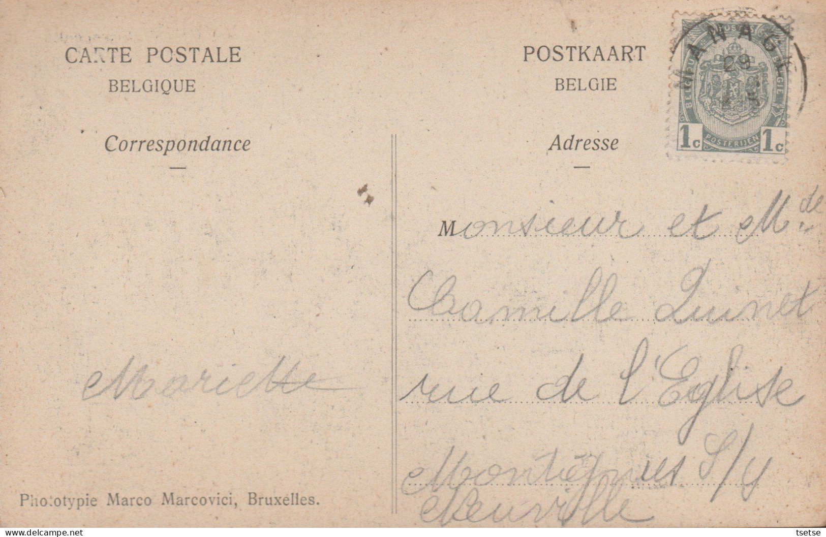 Manage - Verreries De Scailmont - 1909  ( Voir Verso ) - Manage