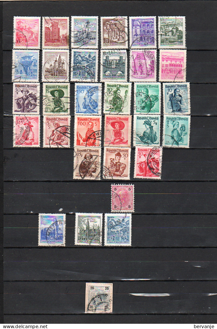 L36     Vrac De Timbres Autriche Obl - Collections