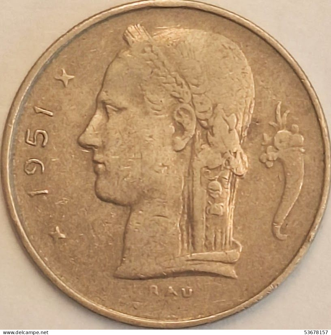 Belgium - Franc 1951, KM# 142.1 (#3105) - 1 Franc