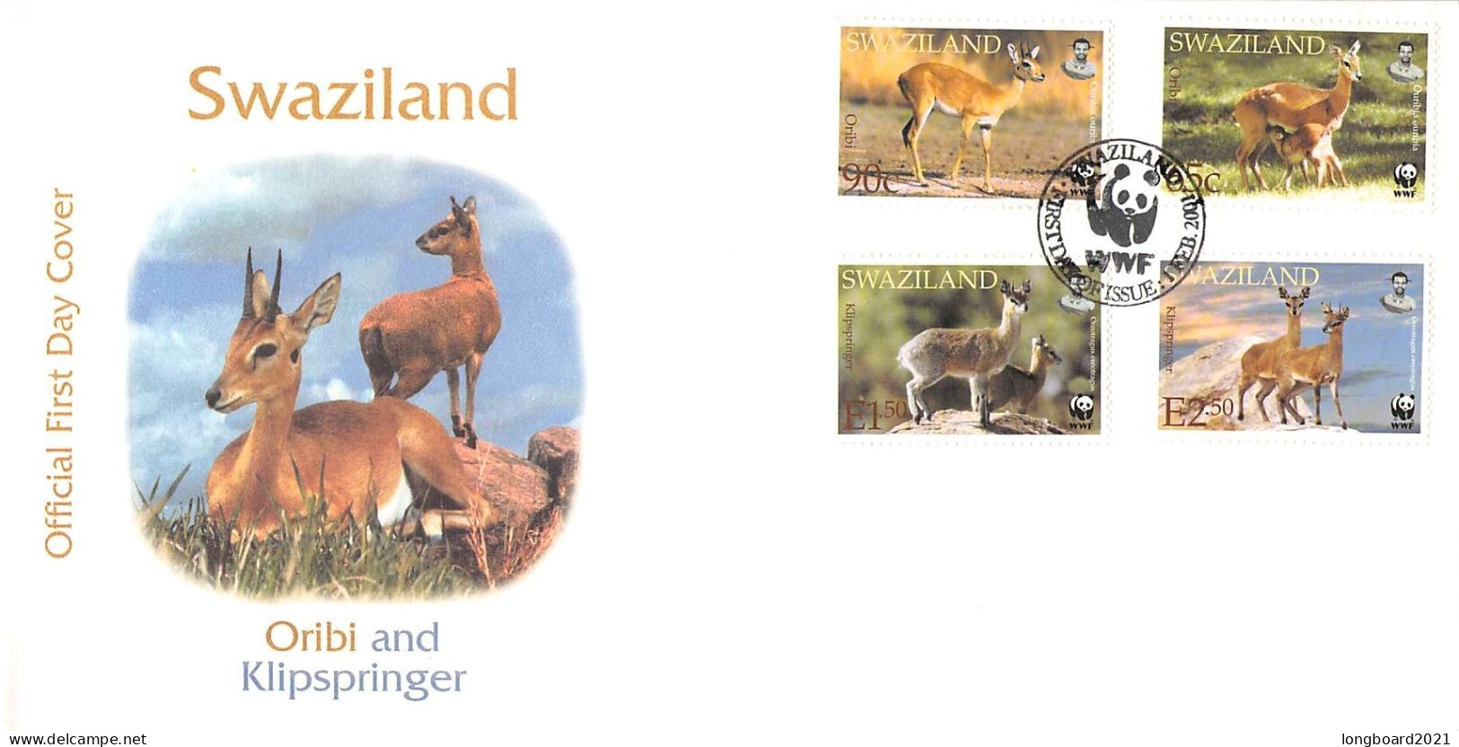 SWAZILAND - FDC 2001 WWF - ORIBI / 4112 - Swaziland (1968-...)