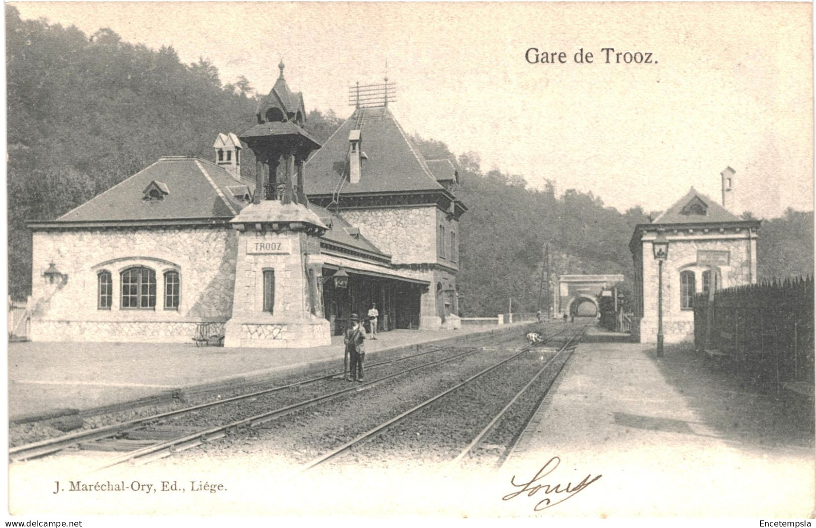 CPA Carte Postale Belgique  Trooz La Gare 1906 VM76067ok - Trooz