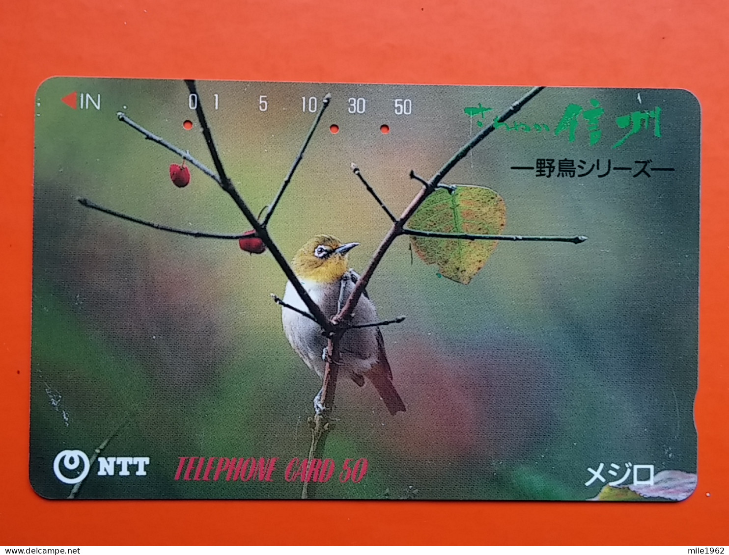 T-158 - JAPAN -JAPON, NIPON, TELECARD, PHONECARD, NTT JP 270-165, Bird, Oiseau, - Japan