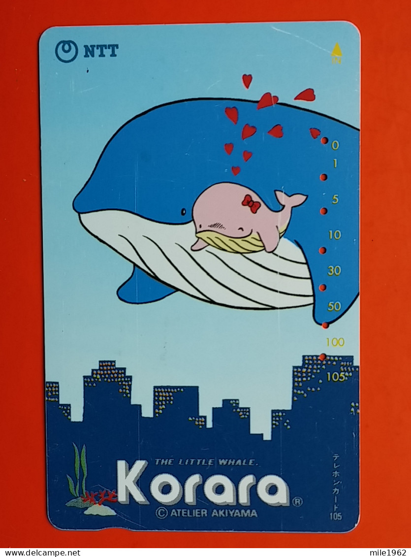 T-159 - JAPAN -JAPON, NIPON, TELECARD, PHONECARD, Fish, Poisson, Fisch, NTT JP 330-213, Korara The Little Whale - Japan