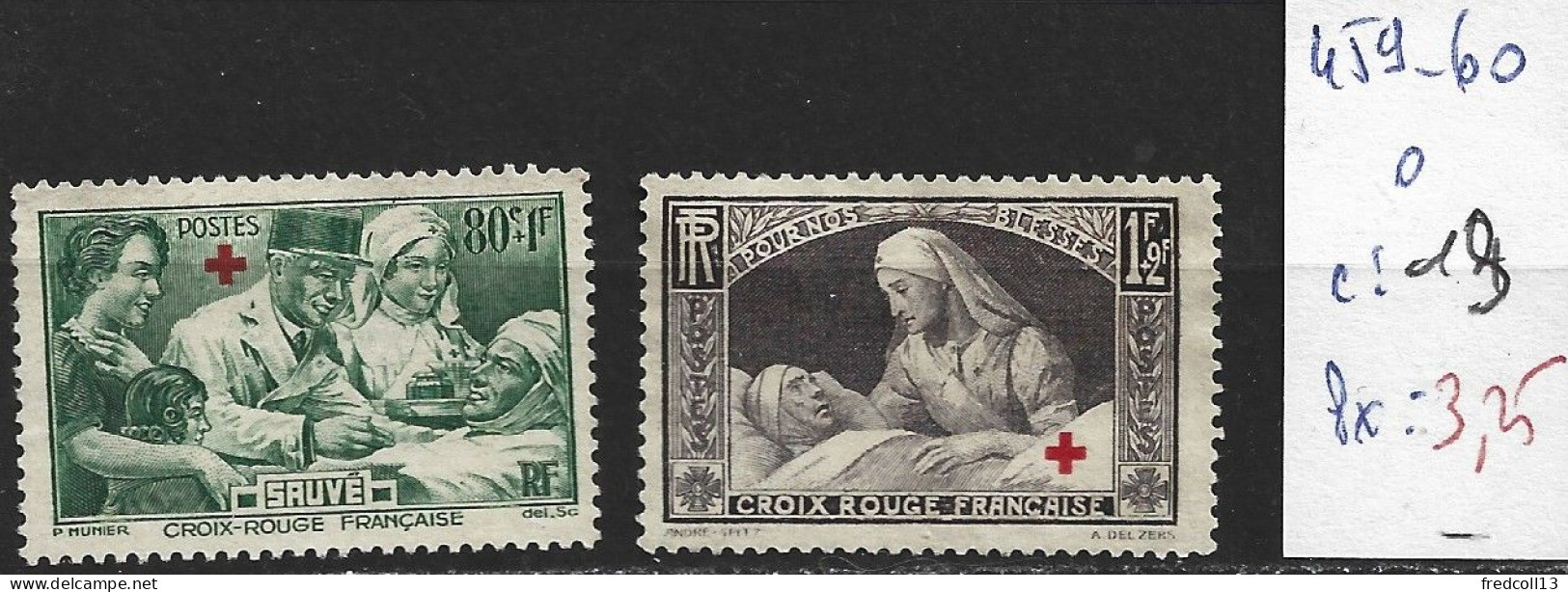 FRANCE 459-60 Oblitérés Côte 13 € - Used Stamps