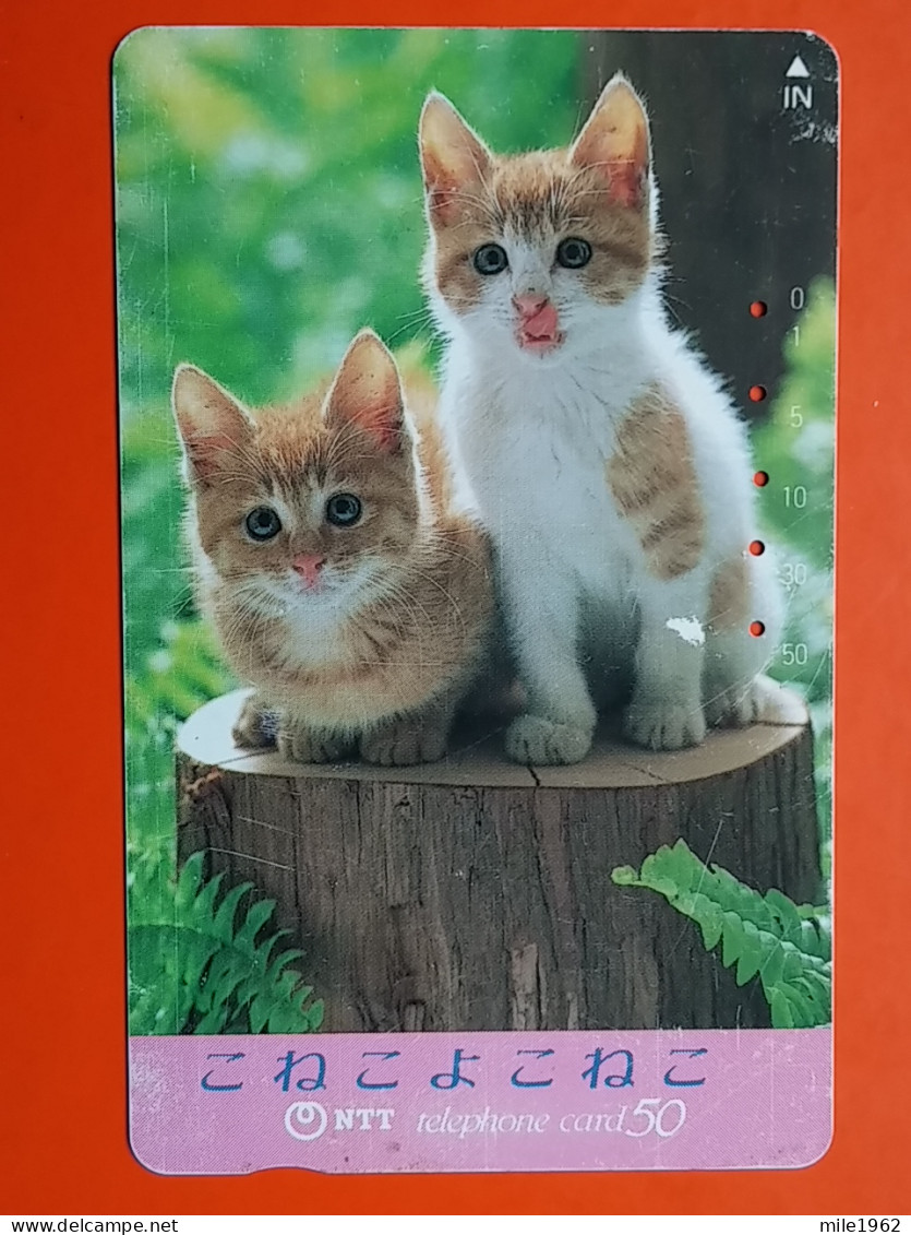 T-160 - JAPAN -JAPON, NIPON, TELECARD, PHONECARD, Animal, Cat, Chat, Katze NTT JP 270-299 - Japan