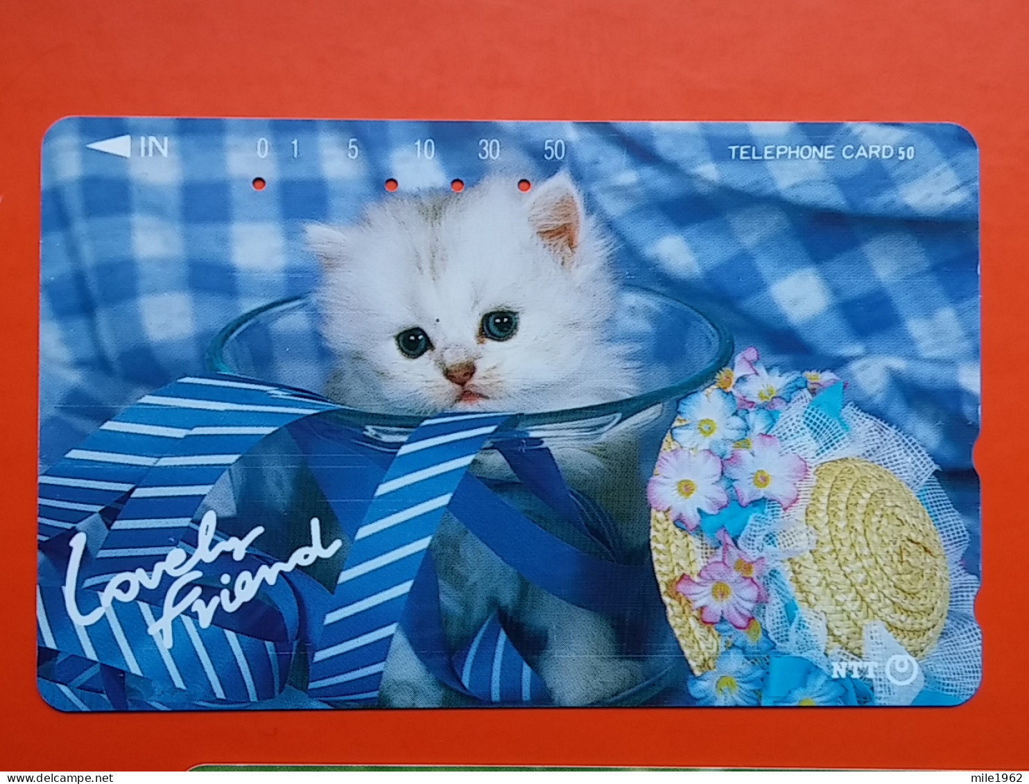 T-161 - JAPAN -JAPON, NIPON, TELECARD, PHONECARD, Animal, Cat, Chat, Katze NTT JP 290-587 - Japan