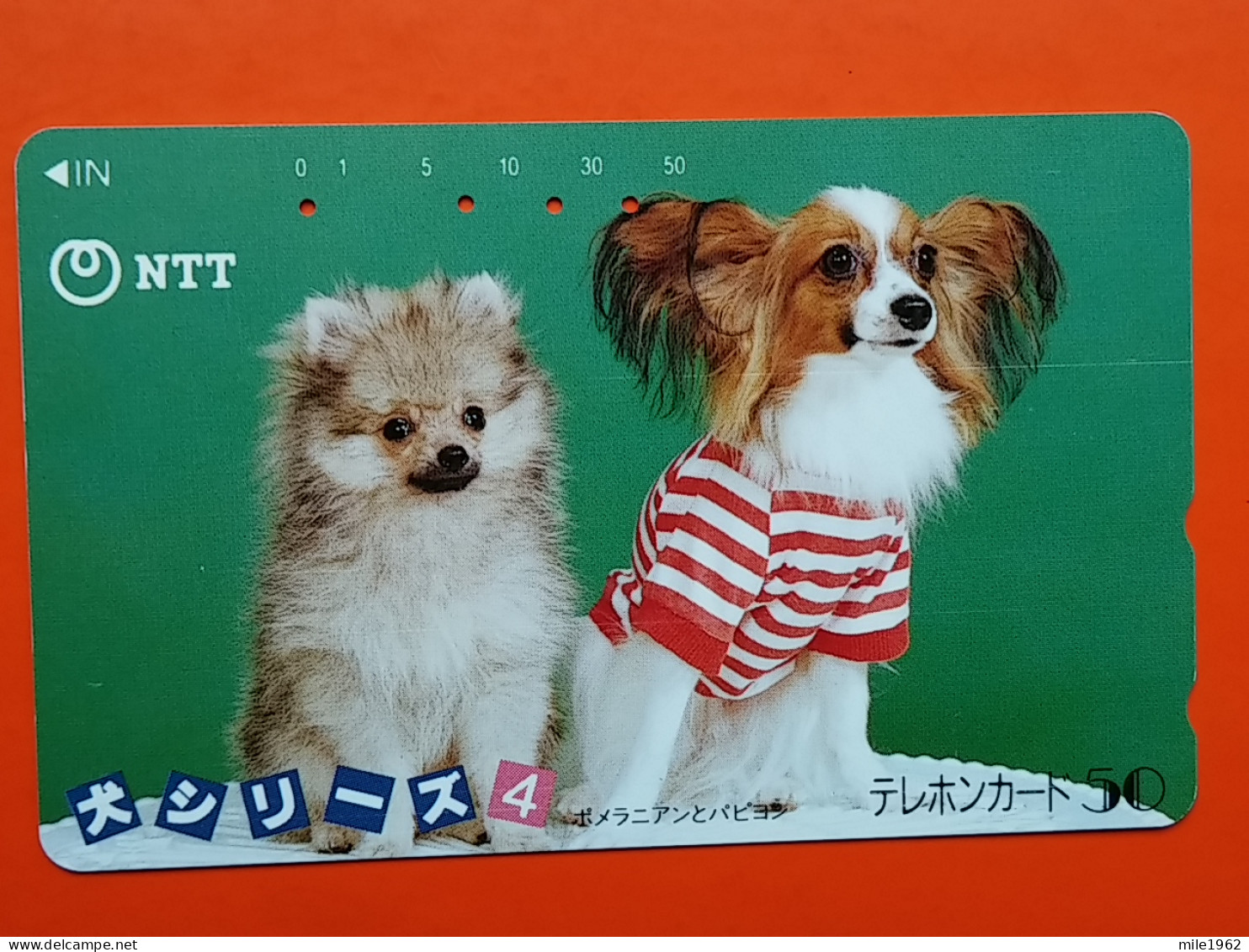 T-162 - JAPAN -JAPON, NIPON, TELECARD, PHONECARD, Animal, Dog, Chien, Hund NTT JP 290-384 - Japon