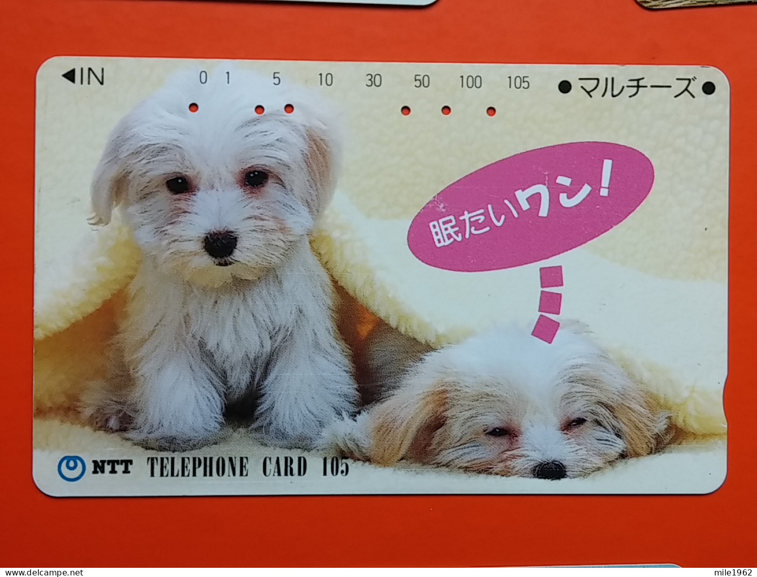 T-163 - JAPAN -JAPON, NIPON, TELECARD, PHONECARD, Animal, Dog, Chien, Hund NTT JP 330-320 - Japon