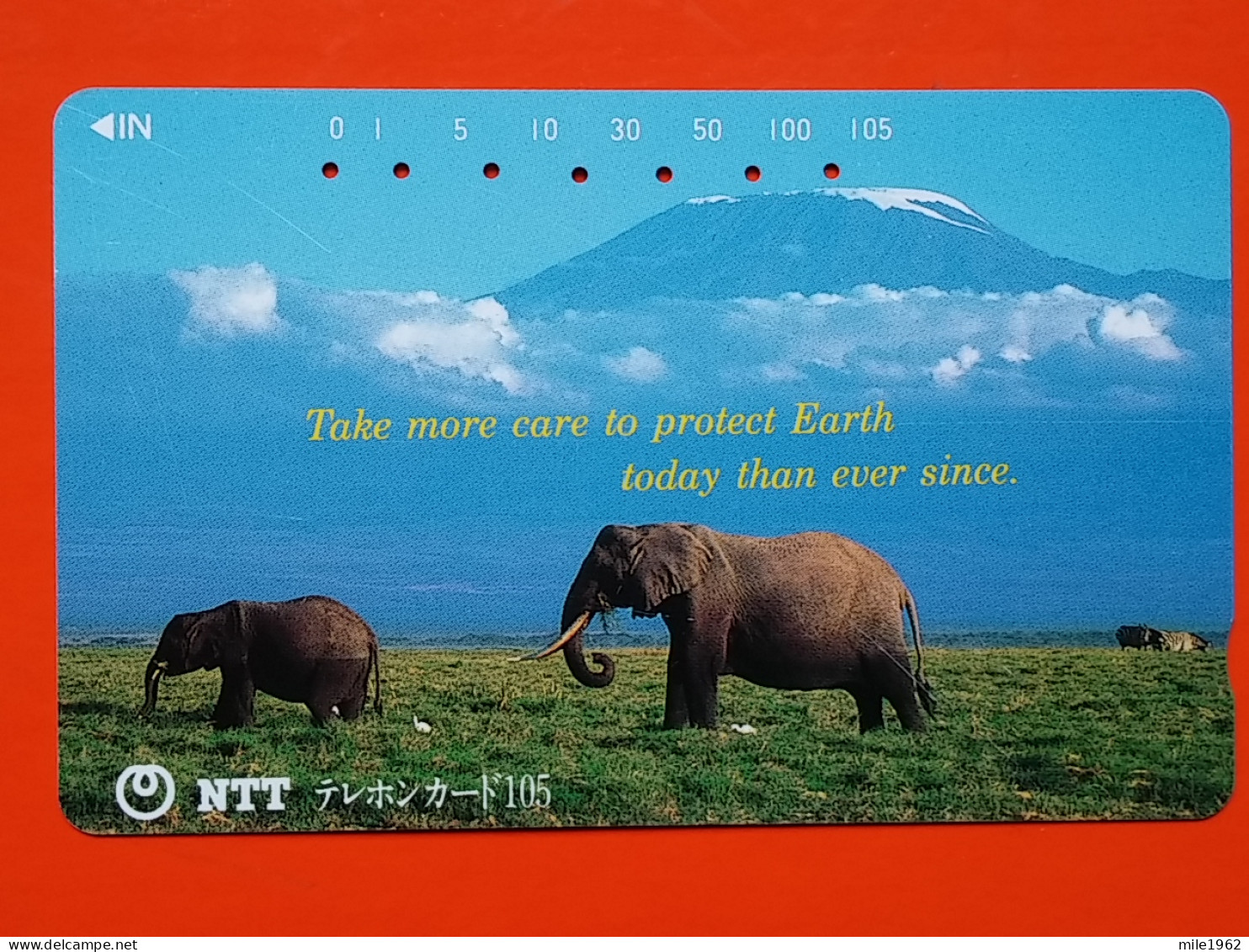 T-167 - JAPAN -JAPON, NIPON, TELECARD, PHONECARD, Animal,  NTT JP 231-089 Elephant - Autres & Non Classés