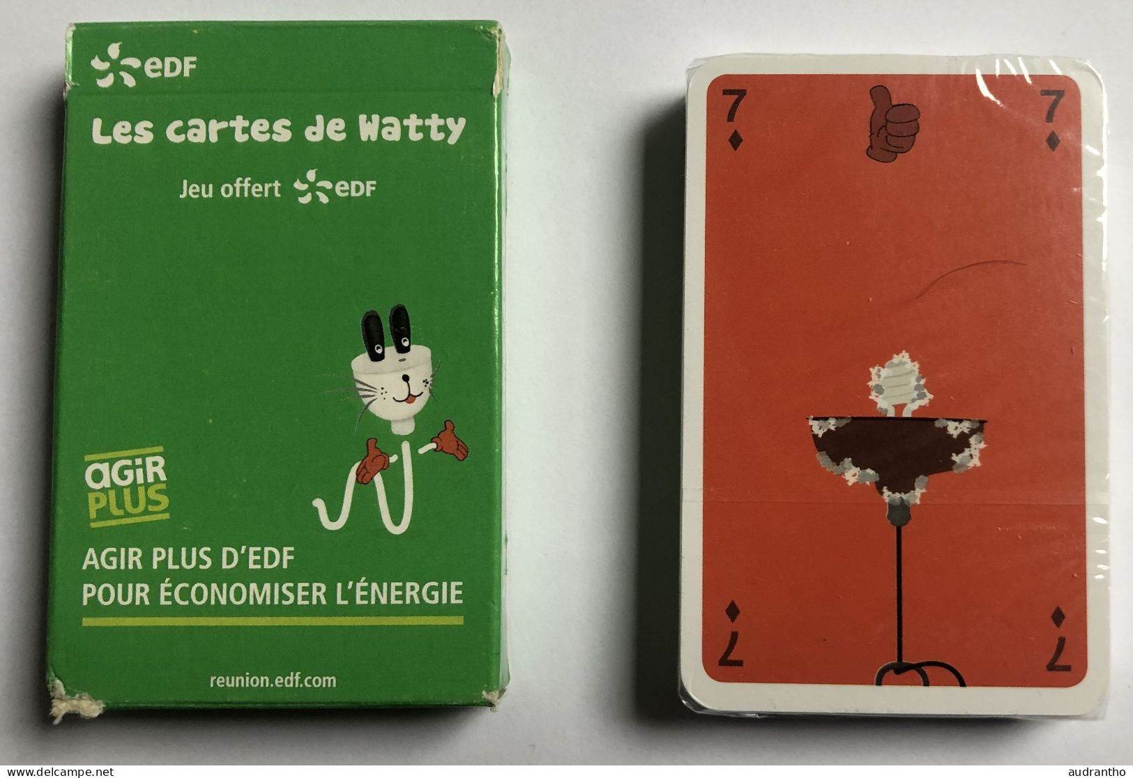 Jeu De 32 Cartes Publicitaire Rare EDF 2016 Les Cartes De Watty - Mistigri Et Memory-duo - Les éco-gestes - 32 Karten