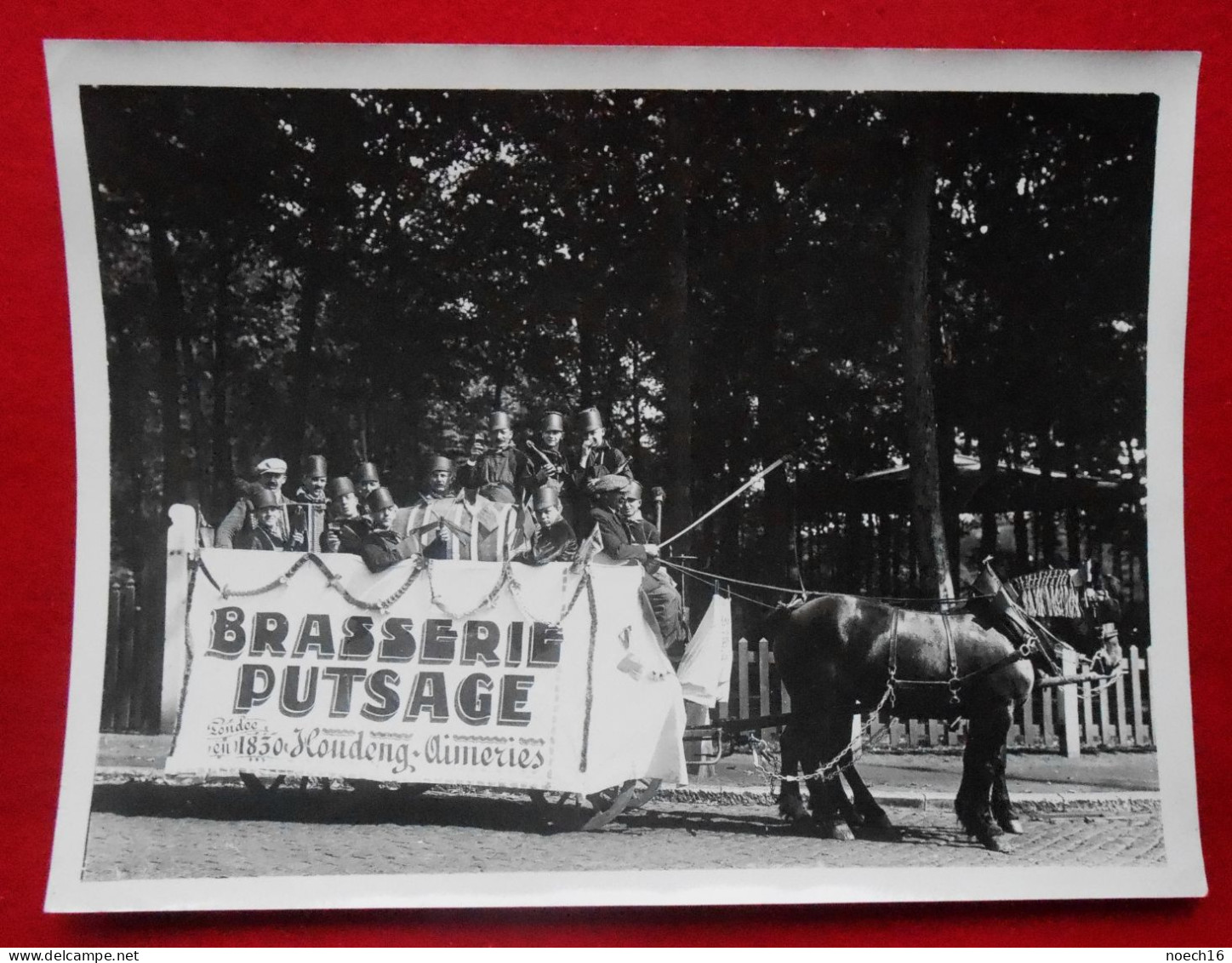 Photo Char De La Brasserie Putsage, Houdeng-Aimeries, 30 Août 1930 - Autres & Non Classés