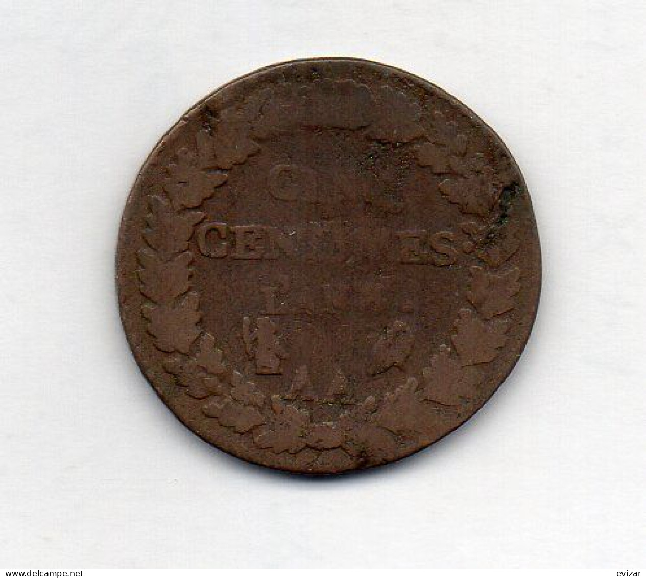 FRANCE, 5 Centimes, Copper, Year L' An 8-AA, KM # C135.2 - 1792-1804 Eerste Franse Republiek