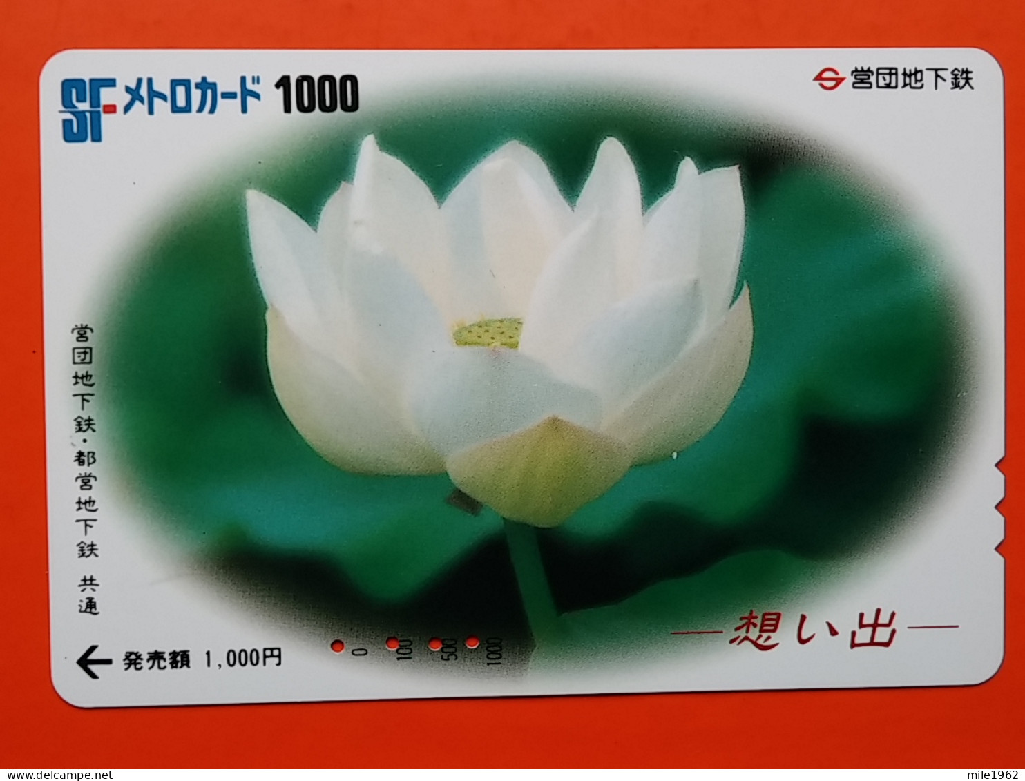 T-175 - JAPAN -JAPON, NIPON, Carte Prepayee - Flower, Fleur - Giappone