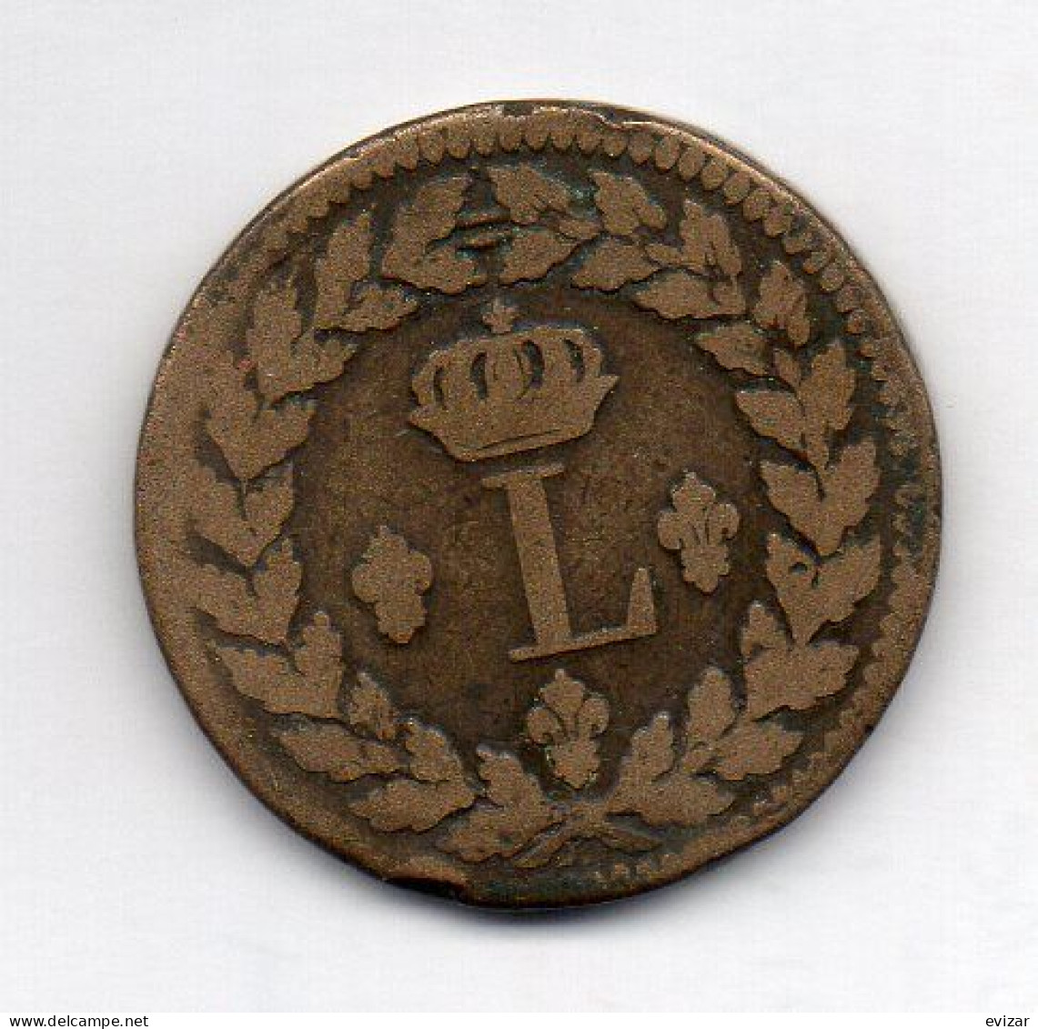 FRANCE, 1 Decime, Copper, Year 1815-BB, KM # 701 - Sonstige & Ohne Zuordnung