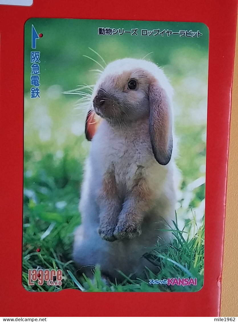 T-180 - JAPAN -JAPON, NIPON, Carte Prepayee -  Rabbit. Lapin - Lapins