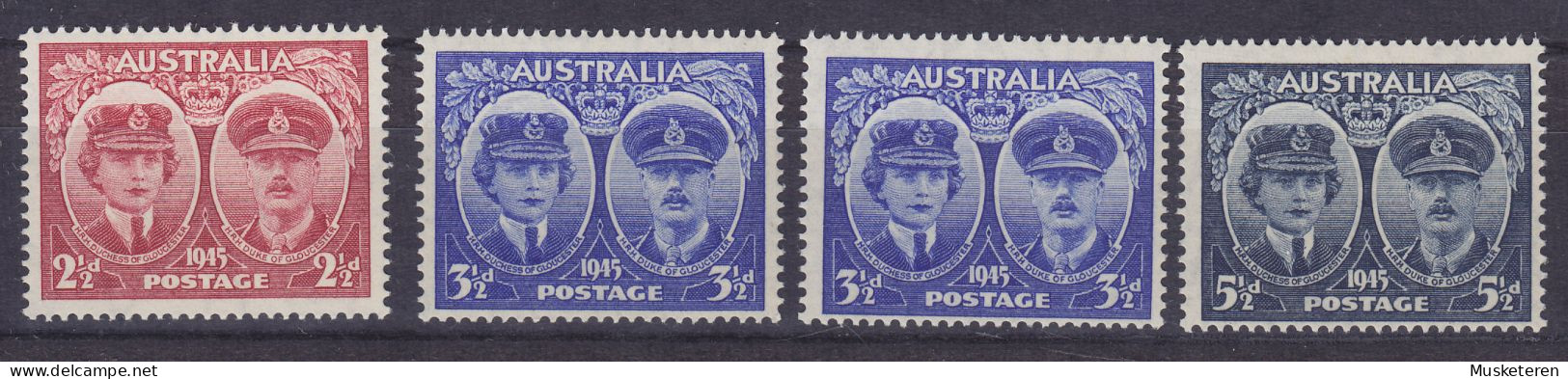 Australia 1945 Mi. 169-71, Duke & Dutchess Of Glouchester Complete Set, MNH** - Neufs