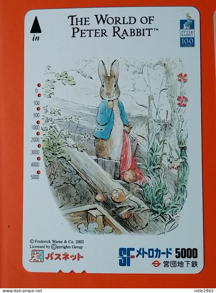 T-180 - JAPAN -JAPON, NIPON, Carte Prepayee -  Rabbit. Lapin - Rabbits