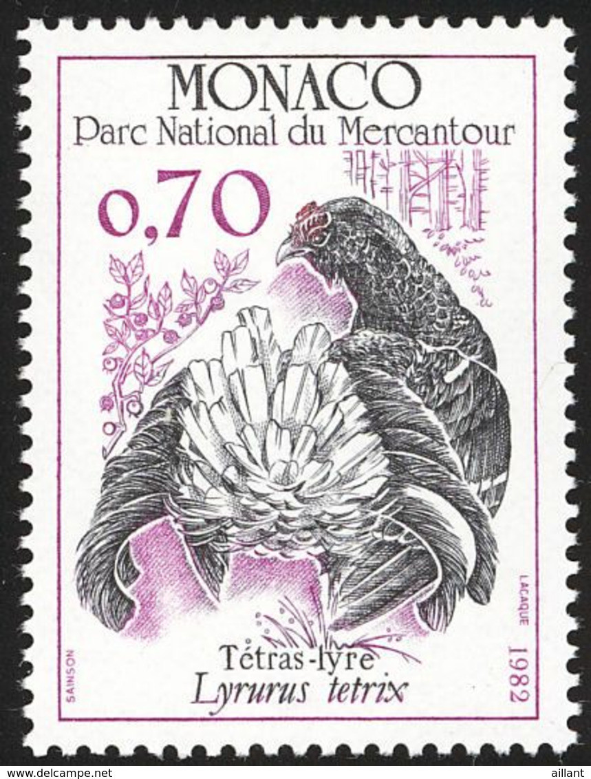 Monaco 1982  Tétras-lyre.  Black Grouse - Gallinacées & Faisans