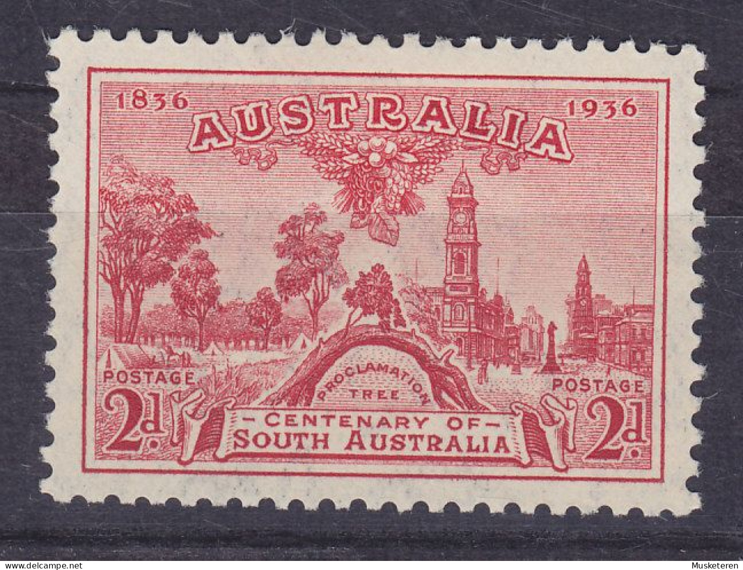 Australia 1936 Mi. 134, Foundation Of South Australia, MH* - Ungebraucht