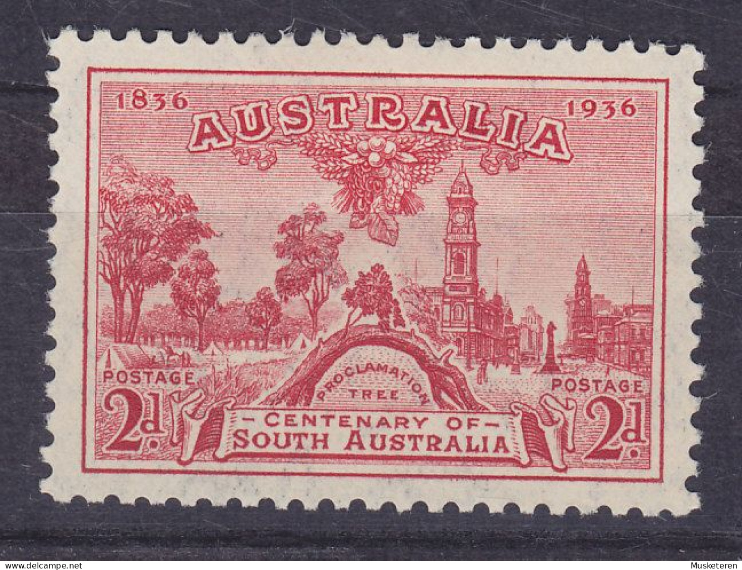 Australia 1936 Mi. 134, Foundation Of South Australia, MH* - Mint Stamps