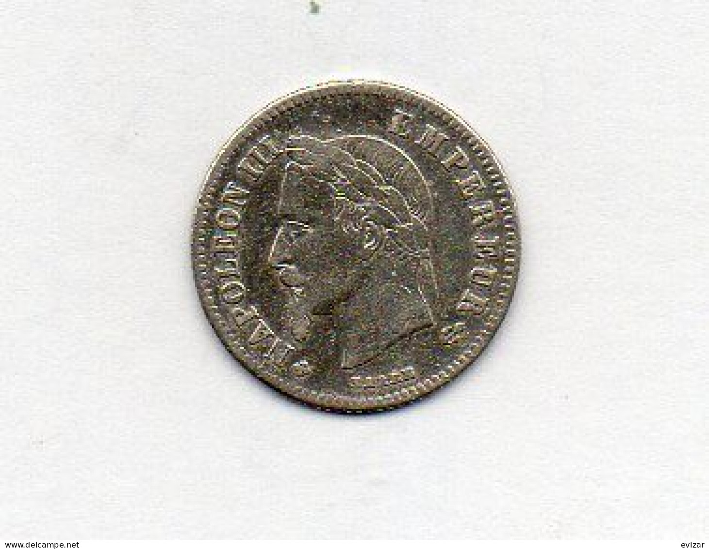 FRANCE, 20 Centimes, Silver, Year 1866-BB, KM # 805.2 - 20 Centimes