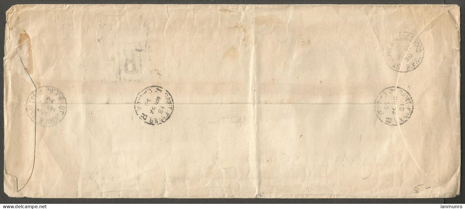 1930 Corner Card Registered Cover 12c Scroll RPO CDS Saint John NB New Brunswick To Rusagonis Nova Scotia - Storia Postale