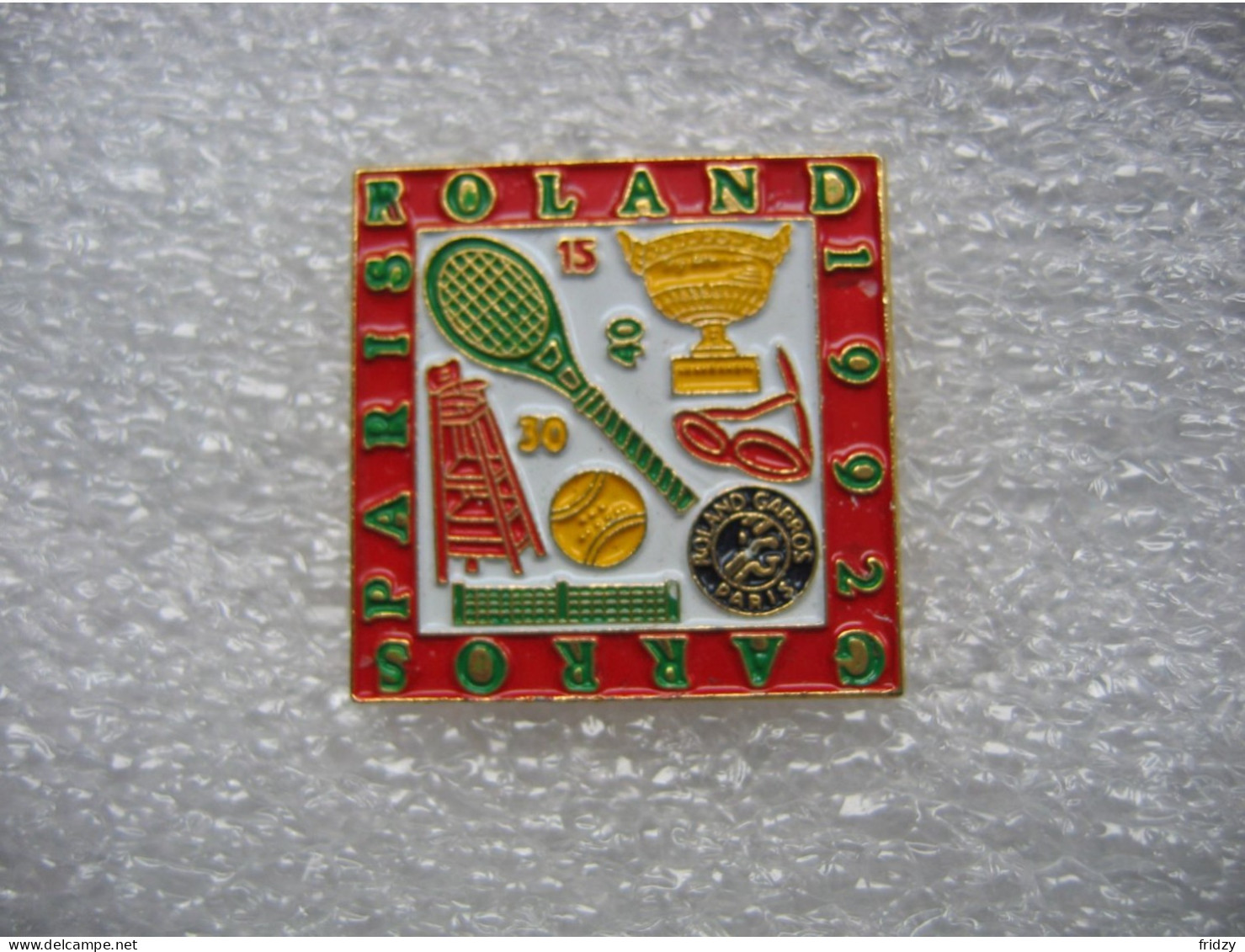 Pin's  Tennis, Roland GARROS Paris1992 - Tennis