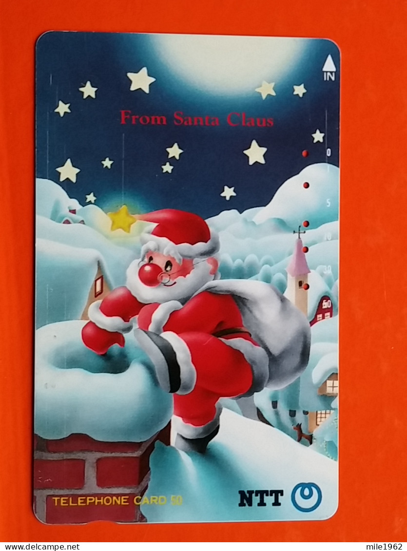 T-185 - JAPAN -JAPON, NIPON, TELECARD, PHONECARD NTT JP- 230-207 Santa Claus - Japon