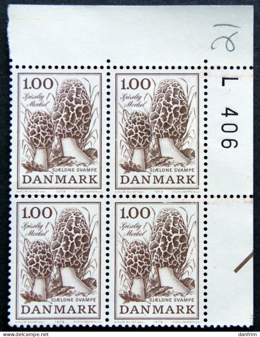 Denmark 1978 Mushrooms / Pilze / Champignons / Hongos MiNr.673 MNH (**) ( Lot Ks 1406) - Unused Stamps