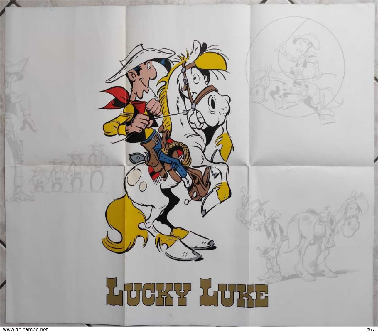 Poster Lucky Luke 66 X 57 Cm - Affiches & Offsets