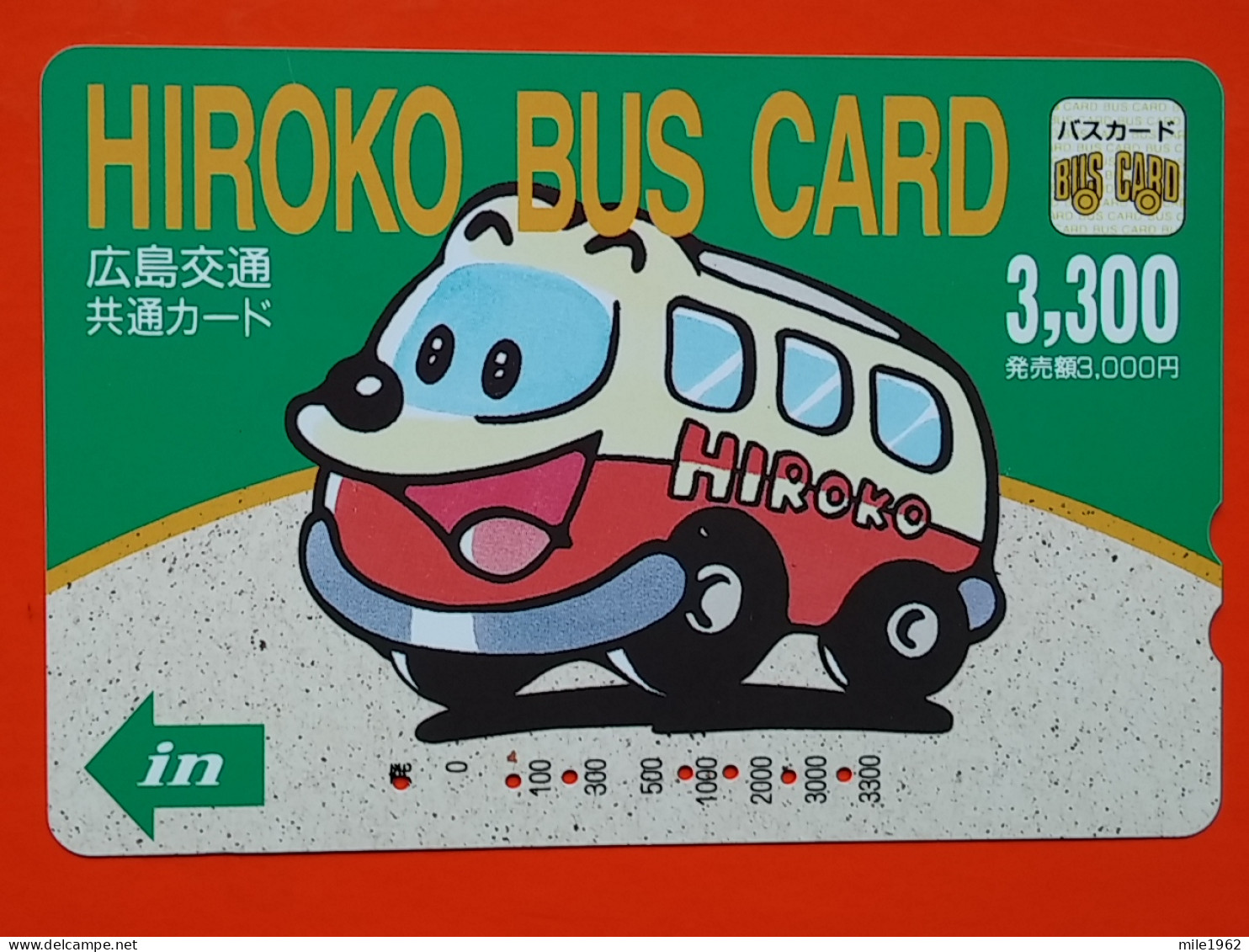 T-190 - JAPAN -JAPON, NIPON, Carte Prepayee - Bus, Autobus - Japon