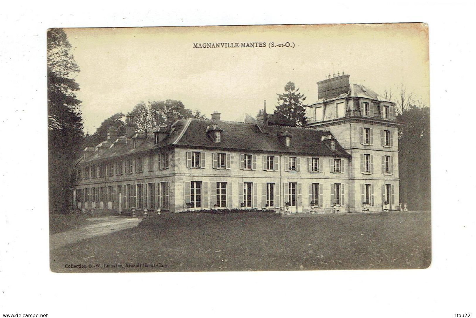 Cpa - 78 - Magnanville - Mantes -- Château -  G. W. Lemaire - Magnanville