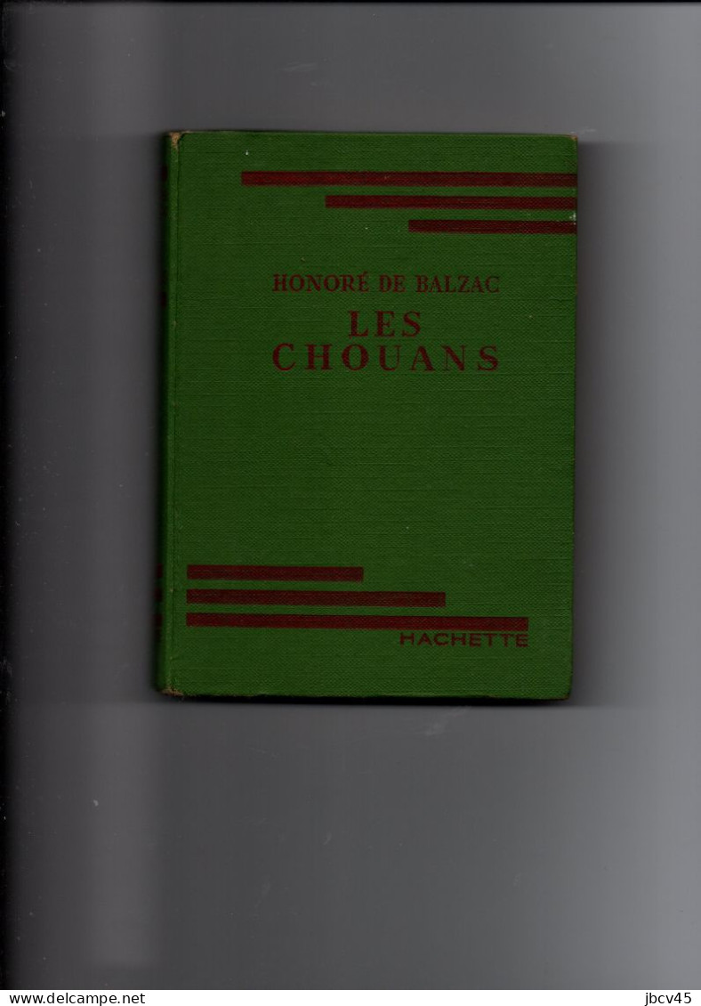 LES CHOUANS  H.deBalzac Bibliotheque Verte 1947 - Aventura
