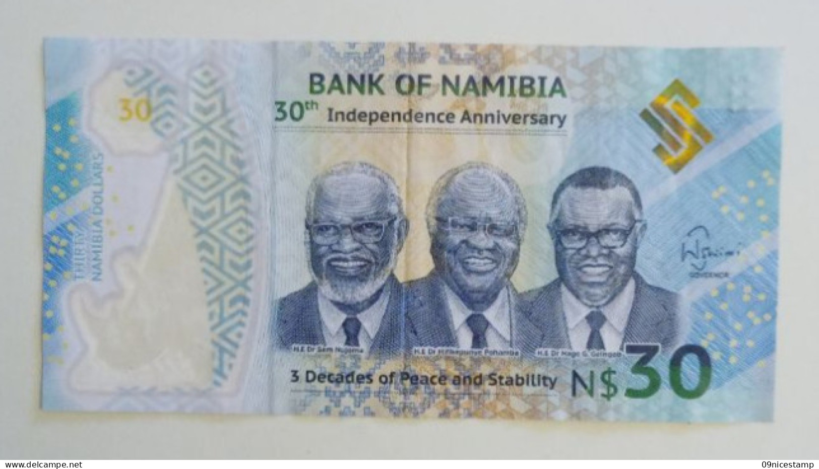 Namibia, Used; Polymer Banknote 30th Independence Anniversary - Namibia