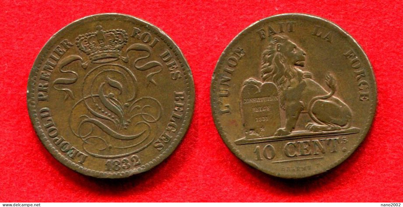 BELGIQUE - BELGIUM - LEOPOLD I - 10 CENTIMES  1832 - 5 Cent