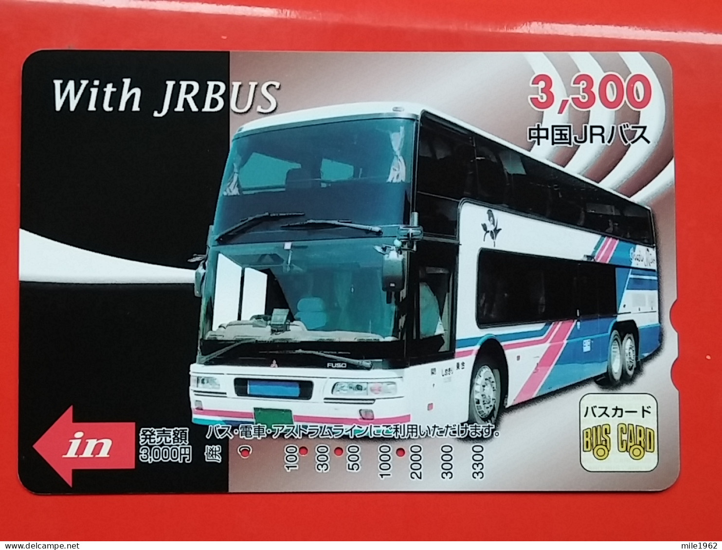 T-199 - JAPAN -JAPON, NIPON, Carte Prepayee BUS, AUTOBUS - Autos