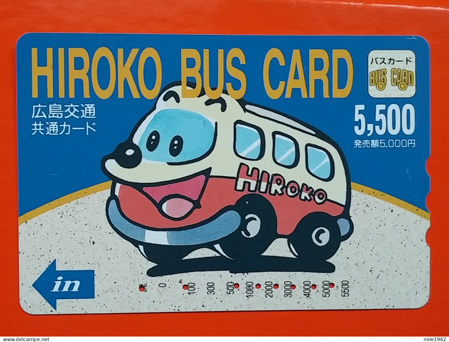 T-199 - JAPAN -JAPON, NIPON, Carte Prepayee BUS, AUTOBUS - Autos