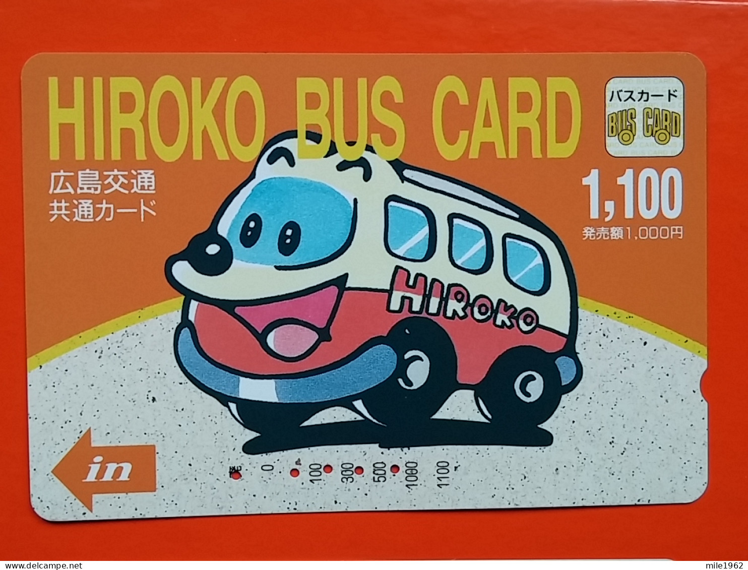 T-199 - JAPAN -JAPON, NIPON, Carte Prepayee BUS, AUTOBUS - Voitures