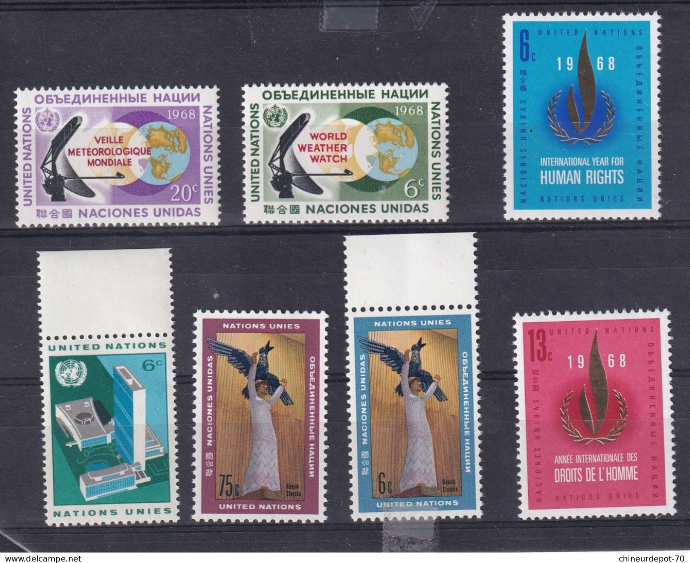 Nations Unies 1968 Neufs Sans Charnières ** - Unused Stamps