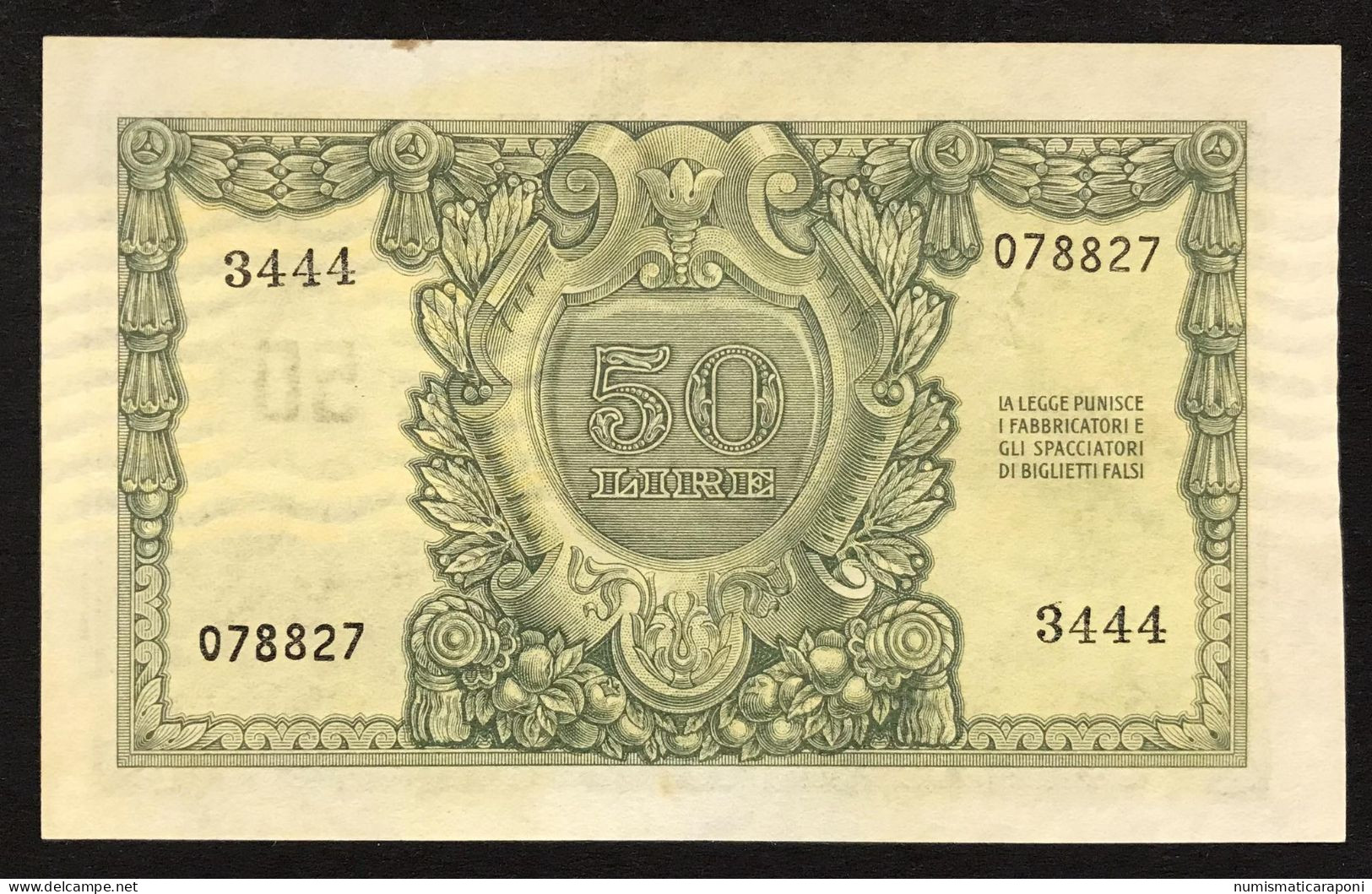 50 Lire Italia Elmata 1951 Di Cristina Sup LOTTO 266 - 50 Liras