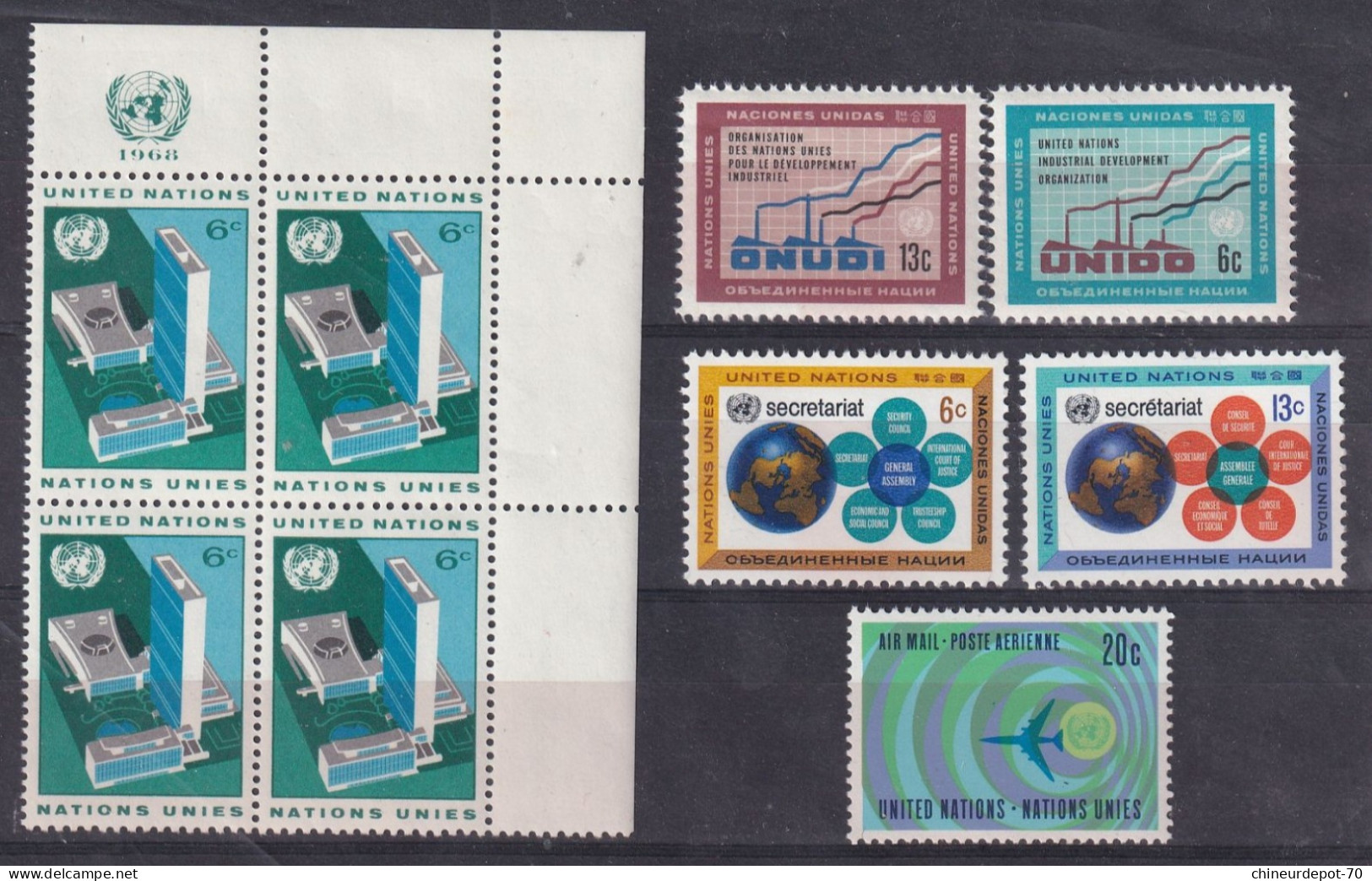 Nations Unies 1968 Neufs Sans Charnières ** - Unused Stamps