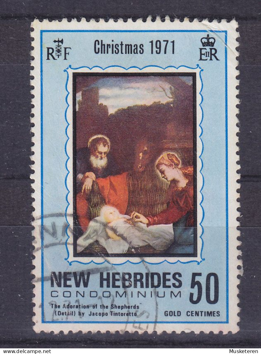 New Hebrides 1971 Mi. 312, 50c. Weihnachten Christmas Jul Noel Natale Navidad Gemälde Jacopo Tintoretto - Used Stamps
