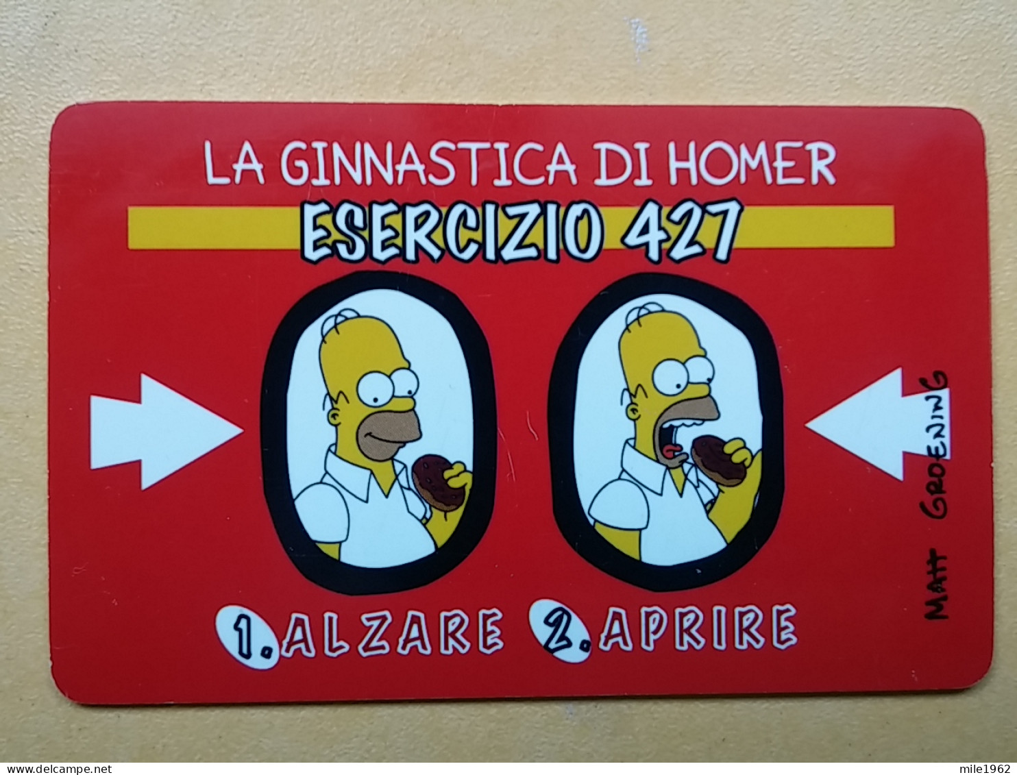 T-224 - TELECARD, PHONECARD ITALIA, HOMER SIMPSON - Otros & Sin Clasificación