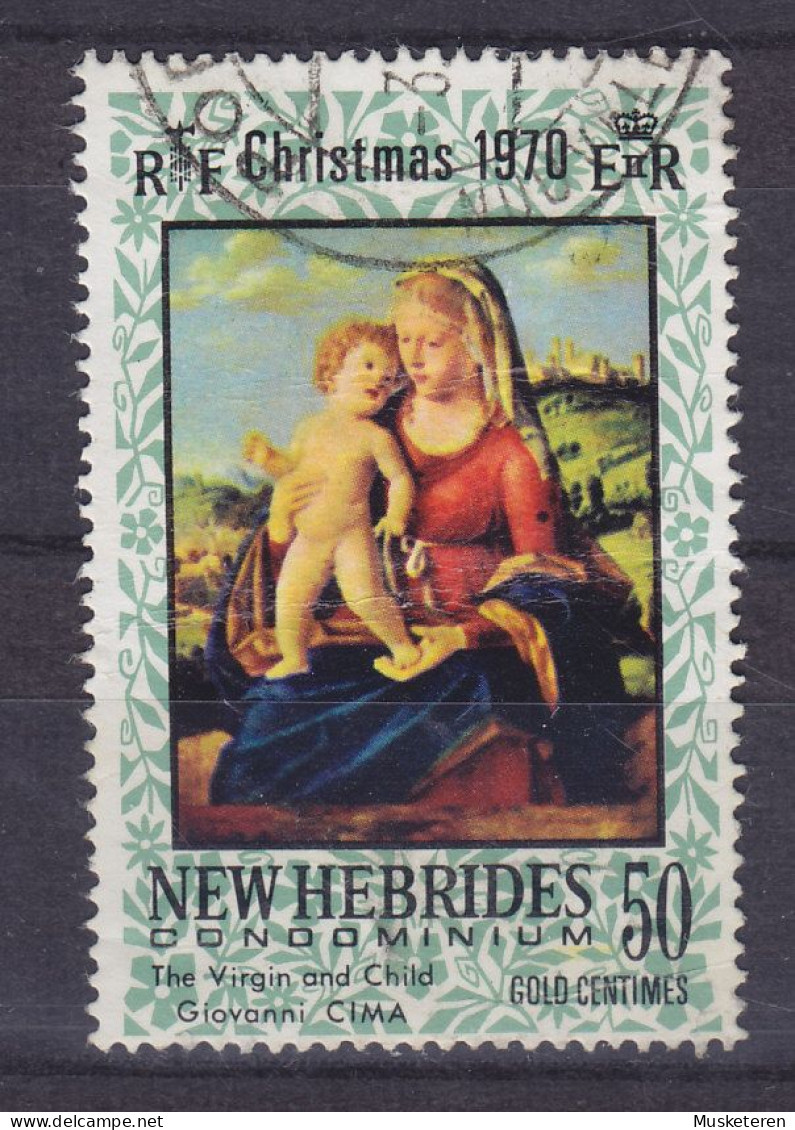 New Hebrides 1970 Mi. 298, 50c. Weihnachten Christmas Jul Noel Natale Navidad Gemälde Giovanni Cima The Virgin & Child - Usati