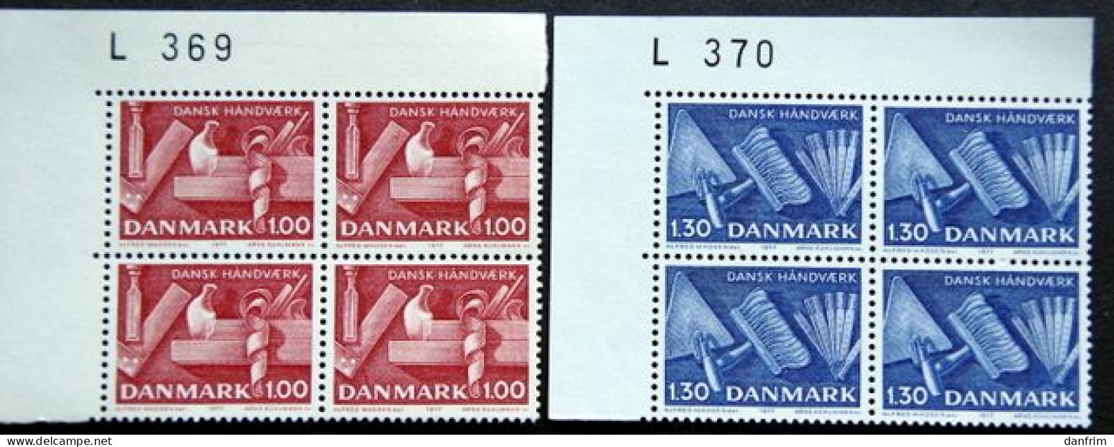 Denmark 1977    MiNr.646-47  MNH (**) Danish Crafts     ( Lot   Ks 1420 ) - Neufs