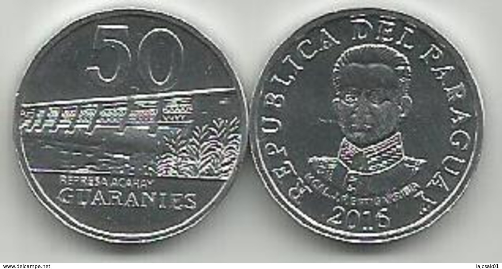 Paraguay 50 Guaranies 2016. High Grade - Paraguay